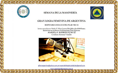 Semana de la Masonería: Entrevista Radio X